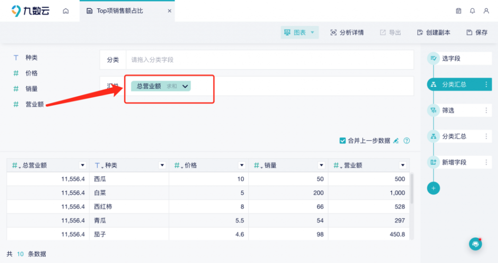 不用公式也能算Top项销售额占比？插图3