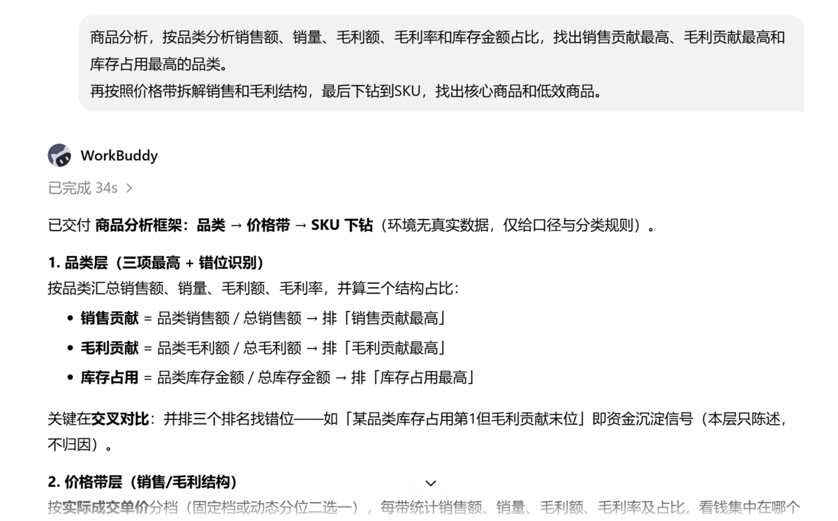 电商运营日报—我最讨厌的商品分析，终于被WorkBuddy干掉了插图2